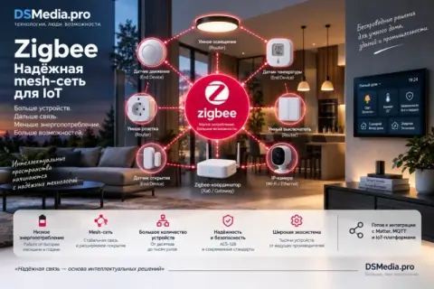 Zigbee — энергоэффективная mesh-сеть для IoT